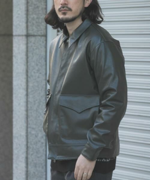 URBAN RESEARCH ITEMS / アーバンリサーチ アイテムズ レザーブルゾン・ジャケット | F.L. A-2 フライトジャケット | 詳細3