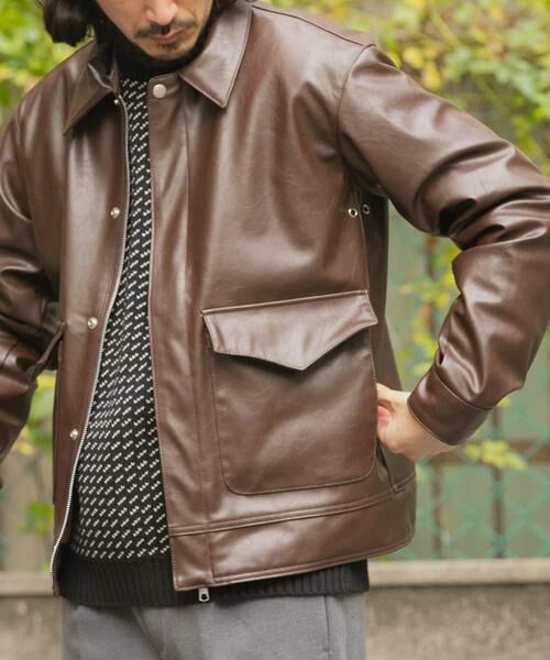 URBAN RESEARCH ITEMS / アーバンリサーチ アイテムズ レザーブルゾン・ジャケット | F.L. A-2 フライトジャケット | 詳細8
