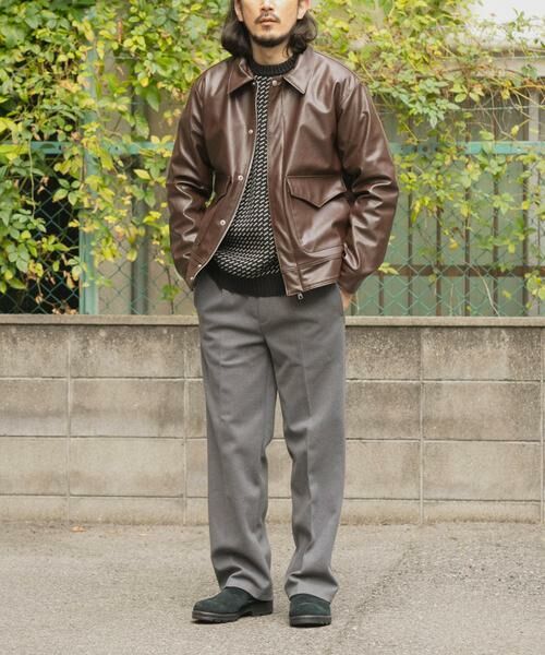 URBAN RESEARCH ITEMS / アーバンリサーチ アイテムズ レザーブルゾン・ジャケット | F.L. A-2 フライトジャケット | 詳細10