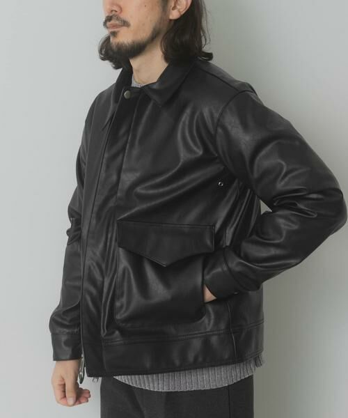 URBAN RESEARCH ITEMS / アーバンリサーチ アイテムズ レザーブルゾン・ジャケット | F.L. A-2 フライトジャケット | 詳細26