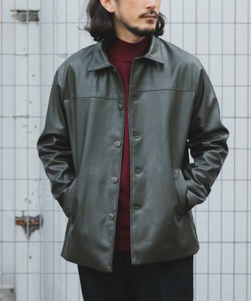 URBAN RESEARCH ITEMS / アーバンリサーチ アイテムズ レザーブルゾン・ジャケット | F.L. カーコート | 詳細4