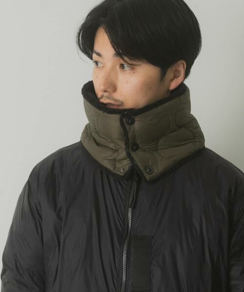 URBAN RESEARCH ITEMS / アーバンリサーチ アイテムズ マフラー・ショール・スヌード・ストール | TAION　Reversible Down Neck Warmer | 詳細1