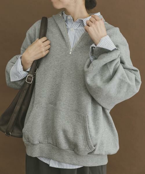 URBAN RESEARCH ITEMS / アーバンリサーチ アイテムズ パーカー | ハイヒートコットンハーフジップスウェット | 詳細8