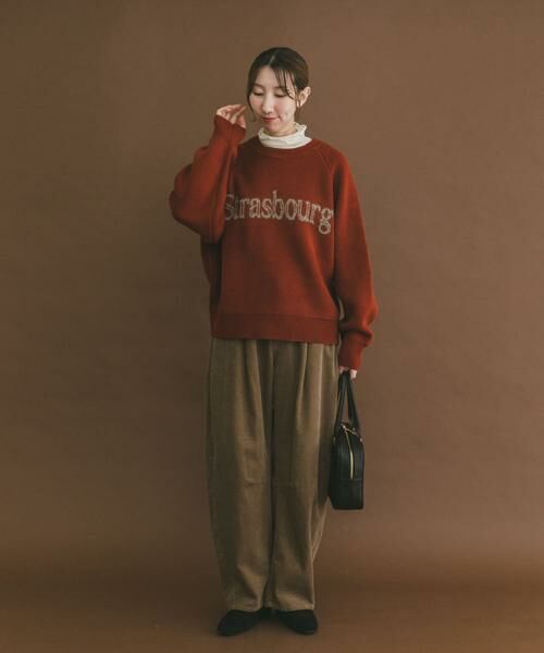 URBAN RESEARCH ITEMS / アーバンリサーチ アイテムズ ニット・セーター | スウェットライクロゴニット | 詳細4