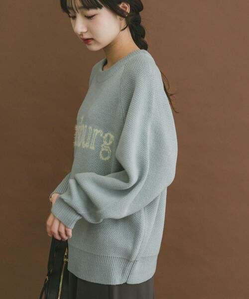 URBAN RESEARCH ITEMS / アーバンリサーチ アイテムズ ニット・セーター | スウェットライクロゴニット | 詳細13