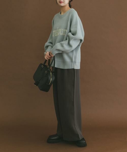 URBAN RESEARCH ITEMS / アーバンリサーチ アイテムズ ニット・セーター | スウェットライクロゴニット | 詳細15