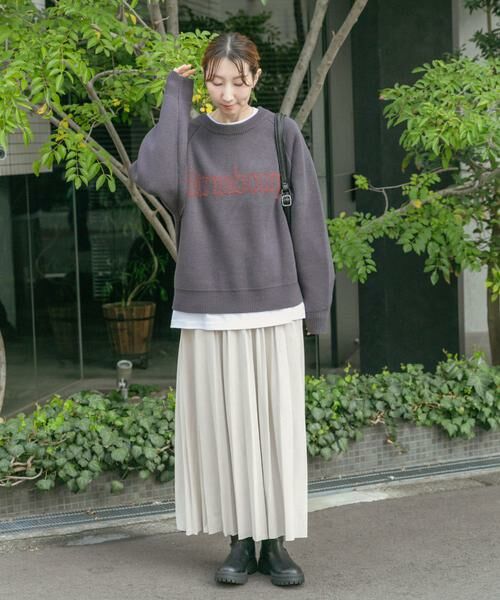 URBAN RESEARCH ITEMS / アーバンリサーチ アイテムズ ニット・セーター | スウェットライクロゴニット | 詳細23