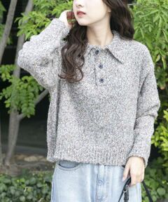 URBAN RESEARCH ITEMS / アーバンリサーチ アイテムズ ニット・セーター | ネップミックスポロニット