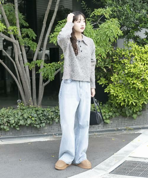 URBAN RESEARCH ITEMS / アーバンリサーチ アイテムズ ニット・セーター | ネップミックスポロニット | 詳細4