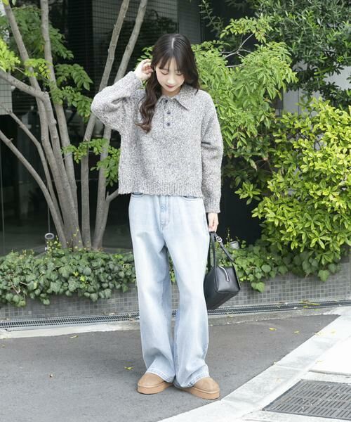 URBAN RESEARCH ITEMS / アーバンリサーチ アイテムズ ニット・セーター | ネップミックスポロニット | 詳細5