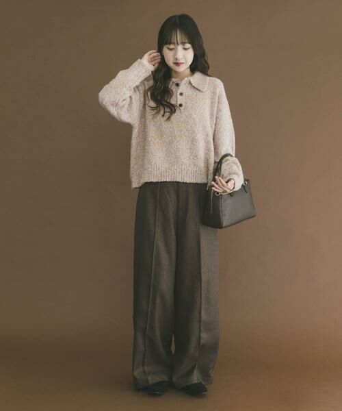 URBAN RESEARCH ITEMS / アーバンリサーチ アイテムズ ニット・セーター | ネップミックスポロニット | 詳細11