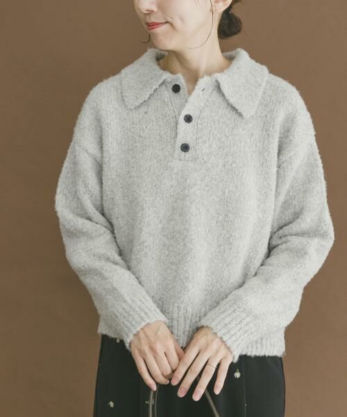 URBAN RESEARCH ITEMS / アーバンリサーチ アイテムズ ニット・セーター | ネップミックスポロニット | 詳細17