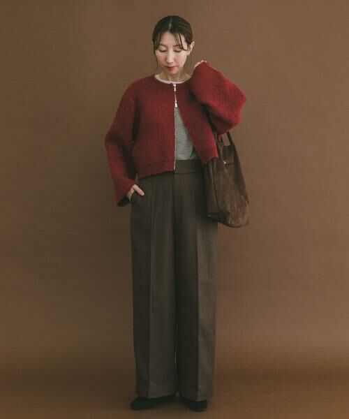 URBAN RESEARCH ITEMS / アーバンリサーチ アイテムズ カーディガン・ボレロ | ブークレジップショートカーディガン | 詳細4