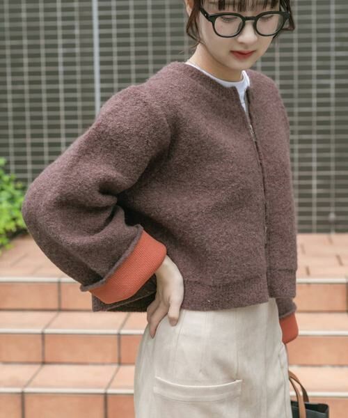 URBAN RESEARCH ITEMS / アーバンリサーチ アイテムズ カーディガン・ボレロ | ブークレジップショートカーディガン | 詳細10