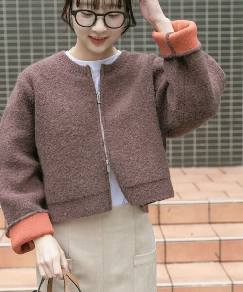 URBAN RESEARCH ITEMS / アーバンリサーチ アイテムズ カーディガン・ボレロ | ブークレジップショートカーディガン | 詳細11