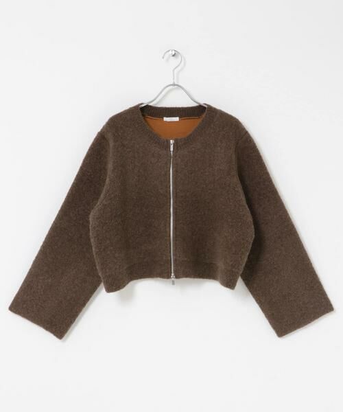 URBAN RESEARCH ITEMS / アーバンリサーチ アイテムズ カーディガン・ボレロ | ブークレジップショートカーディガン | 詳細15