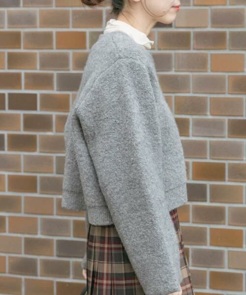 URBAN RESEARCH ITEMS / アーバンリサーチ アイテムズ カーディガン・ボレロ | ブークレジップショートカーディガン | 詳細17