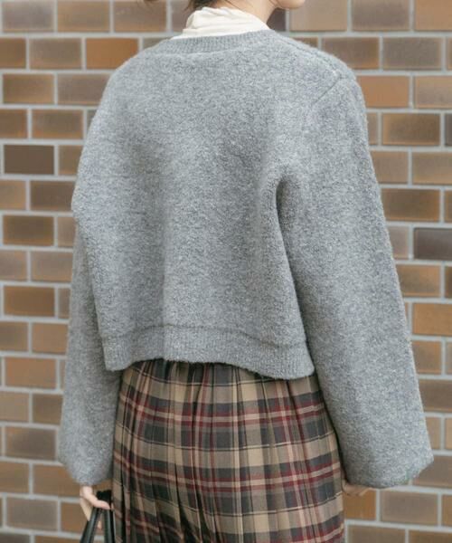 URBAN RESEARCH ITEMS / アーバンリサーチ アイテムズ カーディガン・ボレロ | ブークレジップショートカーディガン | 詳細18