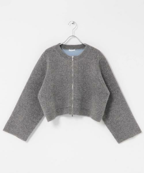 URBAN RESEARCH ITEMS / アーバンリサーチ アイテムズ カーディガン・ボレロ | ブークレジップショートカーディガン | 詳細22