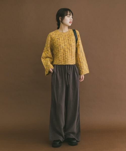 URBAN RESEARCH ITEMS / アーバンリサーチ アイテムズ ニット・セーター | ワイドスリーブミックスニット | 詳細4