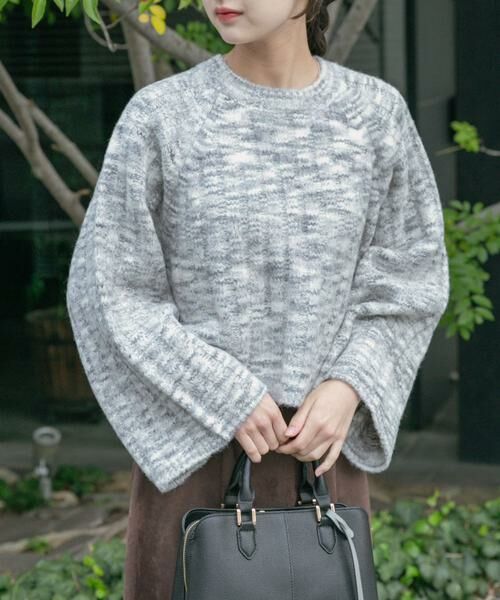 URBAN RESEARCH ITEMS / アーバンリサーチ アイテムズ ニット・セーター | ワイドスリーブミックスニット | 詳細14