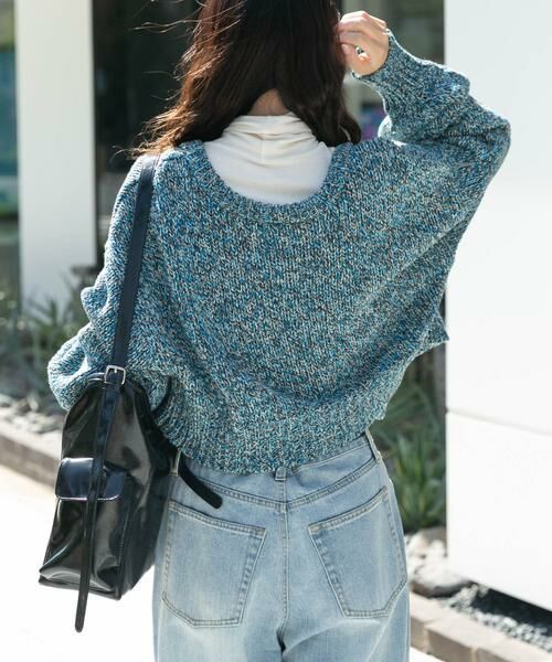 URBAN RESEARCH ITEMS / アーバンリサーチ アイテムズ ニット・セーター | 2WAYミックスカラーニット | 詳細1