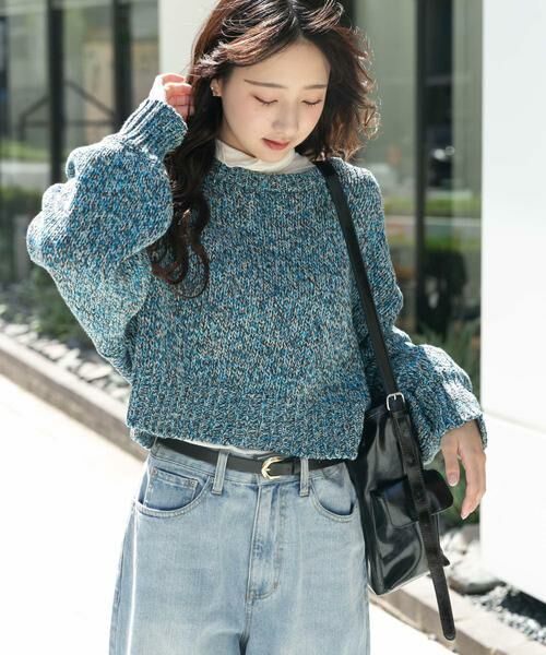 URBAN RESEARCH ITEMS / アーバンリサーチ アイテムズ ニット・セーター | 2WAYミックスカラーニット | 詳細4
