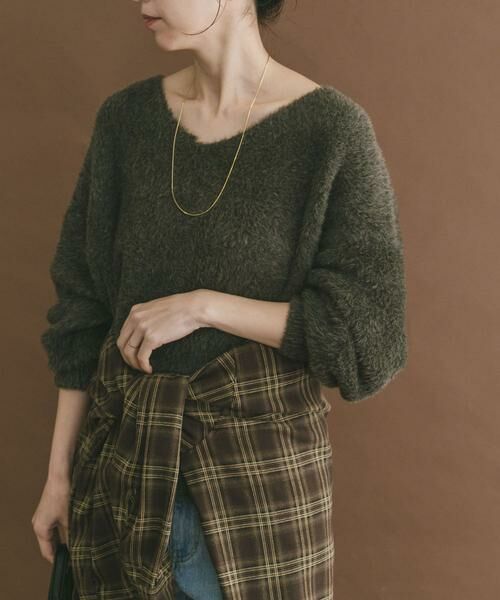 URBAN RESEARCH ITEMS / アーバンリサーチ アイテムズ ニット・セーター | アニモシャギーVネックニット | 詳細1