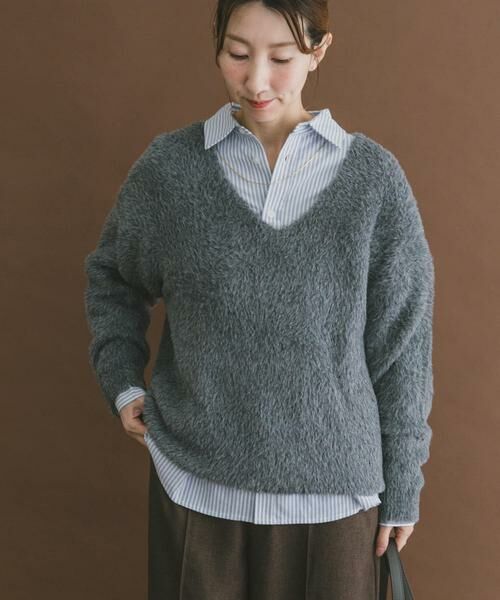 URBAN RESEARCH ITEMS / アーバンリサーチ アイテムズ ニット・セーター | アニモシャギーVネックニット | 詳細11