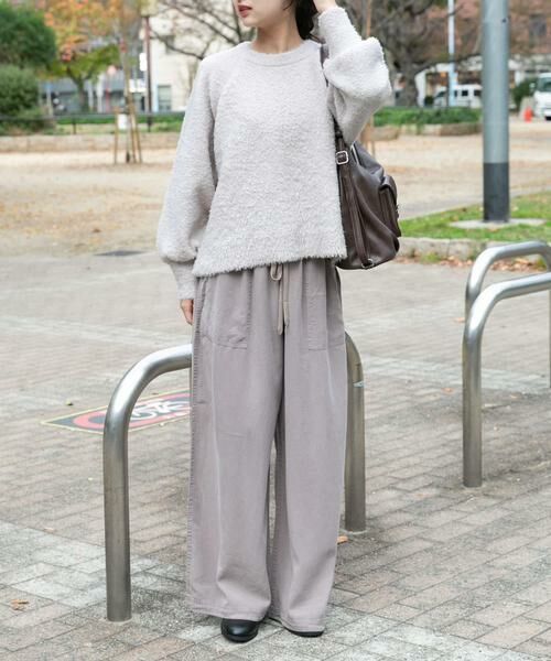 URBAN RESEARCH ITEMS / アーバンリサーチ アイテムズ ニット・セーター | ボリュームスリーブラグランニット | 詳細23