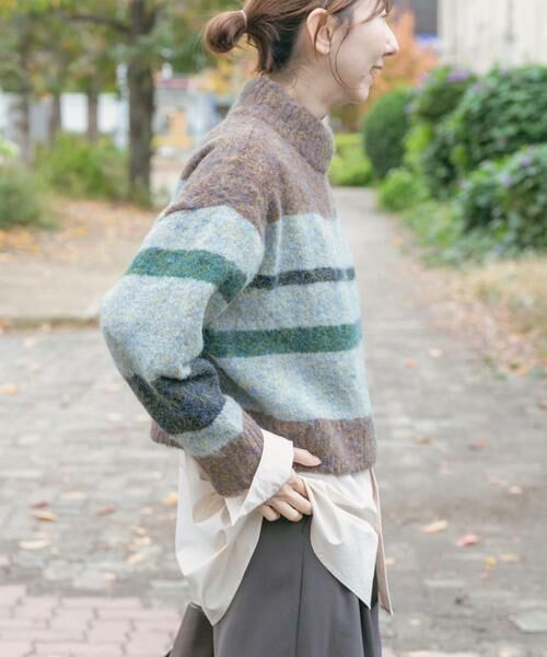 URBAN RESEARCH ITEMS / アーバンリサーチ アイテムズ ニット・セーター | マルチボーダーニット | 詳細2