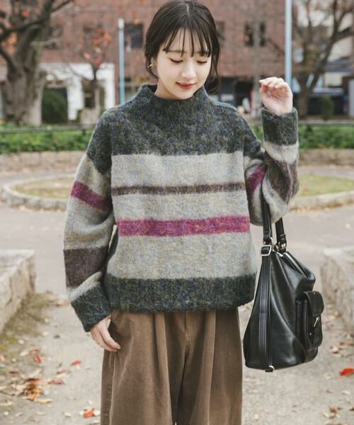 URBAN RESEARCH ITEMS / アーバンリサーチ アイテムズ ニット・セーター | マルチボーダーニット | 詳細12