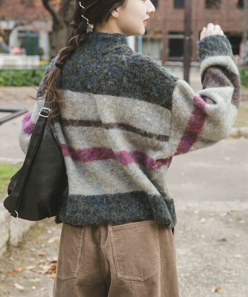 URBAN RESEARCH ITEMS / アーバンリサーチ アイテムズ ニット・セーター | マルチボーダーニット | 詳細14