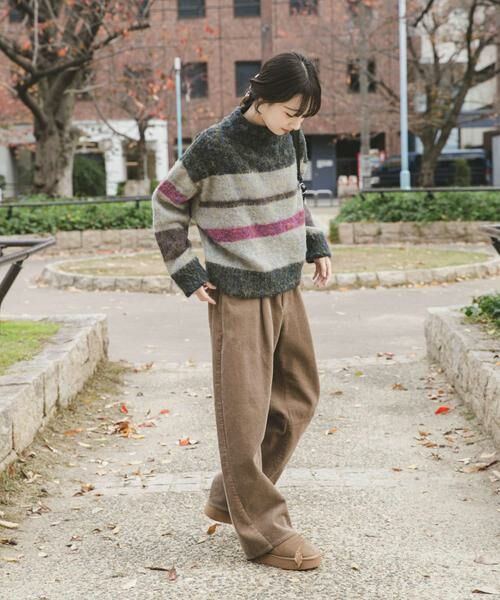 URBAN RESEARCH ITEMS / アーバンリサーチ アイテムズ ニット・セーター | マルチボーダーニット | 詳細15