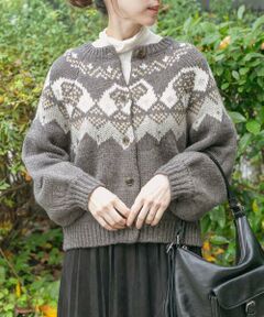 URBAN RESEARCH ITEMS / アーバンリサーチ アイテムズ カーディガン・ボレロ | ノルディックボリュームスリーブカーディガン