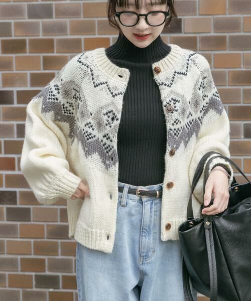 URBAN RESEARCH ITEMS / アーバンリサーチ アイテムズ カーディガン・ボレロ | ノルディックボリュームスリーブカーディガン | 詳細3
