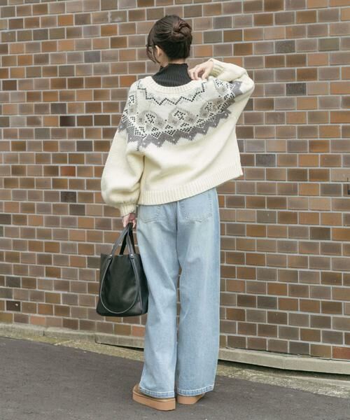 URBAN RESEARCH ITEMS / アーバンリサーチ アイテムズ カーディガン・ボレロ | ノルディックボリュームスリーブカーディガン | 詳細6