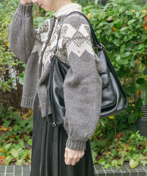 URBAN RESEARCH ITEMS / アーバンリサーチ アイテムズ カーディガン・ボレロ | ノルディックボリュームスリーブカーディガン | 詳細9