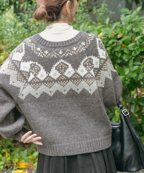 URBAN RESEARCH ITEMS / アーバンリサーチ アイテムズ カーディガン・ボレロ | ノルディックボリュームスリーブカーディガン | 詳細11