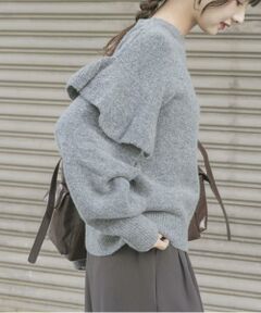 URBAN RESEARCH ITEMS / アーバンリサーチ アイテムズ ニット・セーター | フリルクルーネックニット