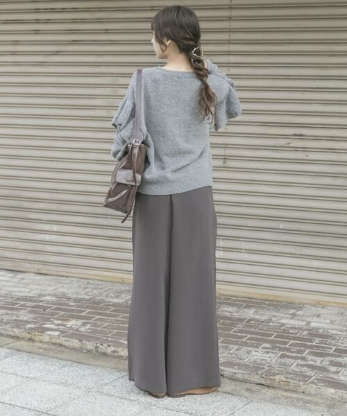 URBAN RESEARCH ITEMS / アーバンリサーチ アイテムズ ニット・セーター | フリルクルーネックニット | 詳細21