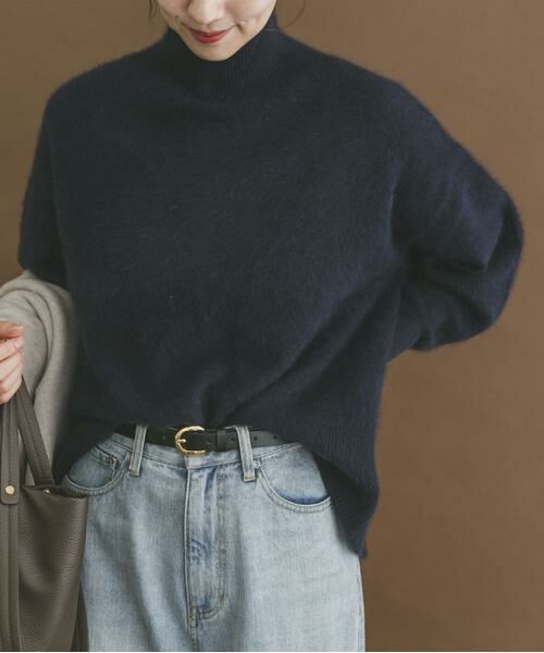 URBAN RESEARCH ITEMS / アーバンリサーチ アイテムズ ニット・セーター | ラクーンハイネックビッグニット | 詳細1