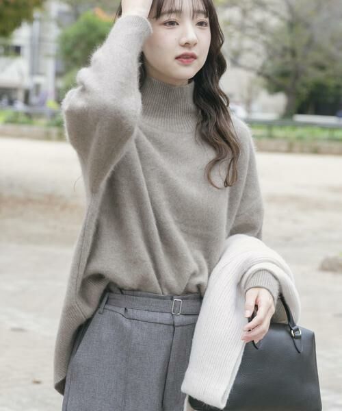 URBAN RESEARCH ITEMS / アーバンリサーチ アイテムズ ニット・セーター | ラクーンハイネックビッグニット | 詳細21