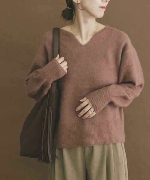 URBAN RESEARCH ITEMS / アーバンリサーチ アイテムズ ニット・セーター | ラクーンキーネックニット | 詳細11