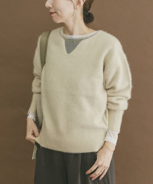URBAN RESEARCH ITEMS / アーバンリサーチ アイテムズ ニット・セーター | ラクーンキーネックニット | 詳細19