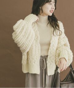 URBAN RESEARCH ITEMS / アーバンリサーチ アイテムズ カーディガン・ボレロ | ウールミックスボリュームカーディガン