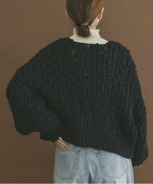 URBAN RESEARCH ITEMS / アーバンリサーチ アイテムズ カーディガン・ボレロ | ウールミックスボリュームカーディガン | 詳細4