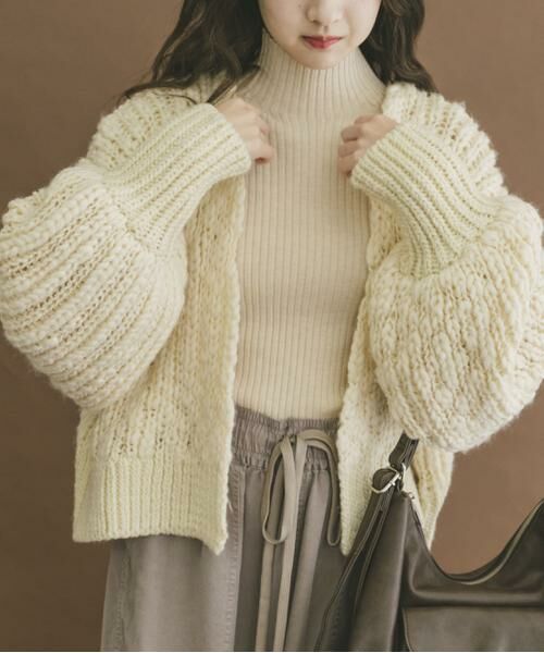 URBAN RESEARCH ITEMS / アーバンリサーチ アイテムズ カーディガン・ボレロ | ウールミックスボリュームカーディガン | 詳細12