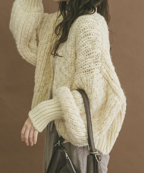 URBAN RESEARCH ITEMS / アーバンリサーチ アイテムズ カーディガン・ボレロ | ウールミックスボリュームカーディガン | 詳細13