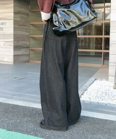 URBAN RESEARCH ITEMS / アーバンリサーチ アイテムズ デニムパンツ | ベルト付ワイドデニム